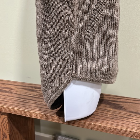 Express Brown with Gold Sparkles Cotton Sweater Size XS - Picture 6 of 13